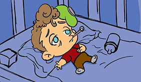 气温骤然下降，很容易染上流感或感冒